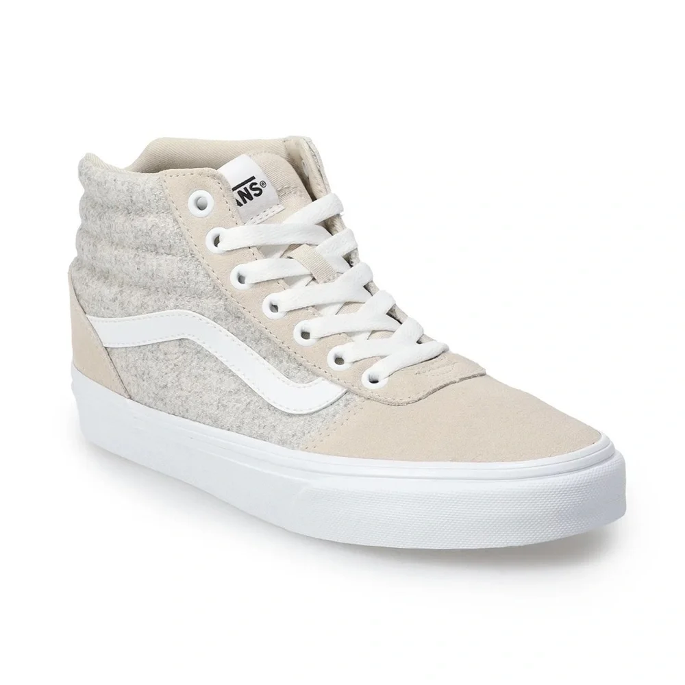 Vans Women’s Ward Grey Suede High Top Shoe - Picture 1 of 8